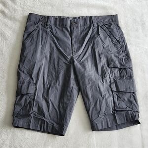 🩳 George Men’s Gray Cargo Messenger Shorts – Size 42, NWT, 14” Inseam